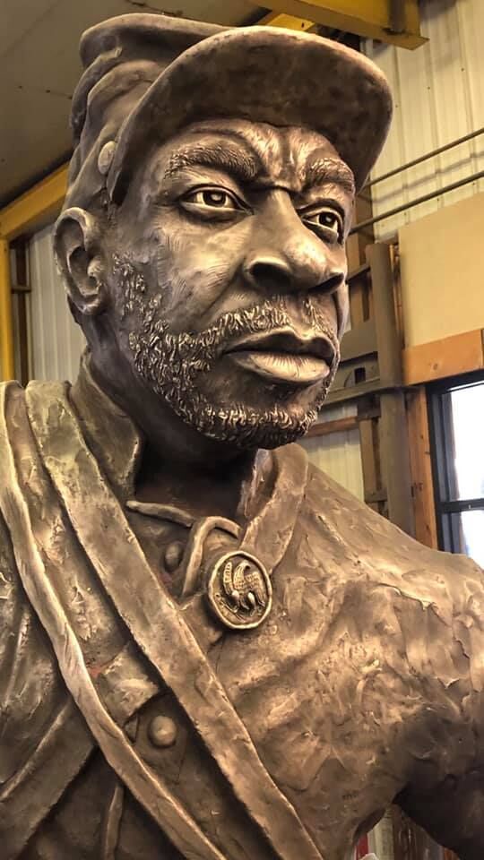 U.S. Colored Troops soldier statue